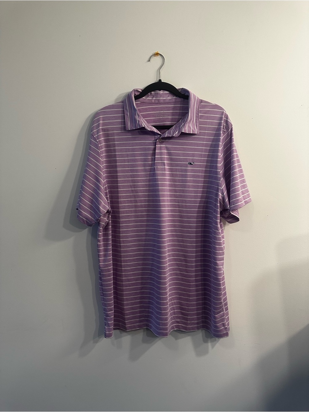 Vineyard Vines Men’s Purple Striped Polo